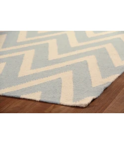 Exquisite Rugs Flatweave Turquoise/White 35475X8 5ft.X8ft. Rect. Rug