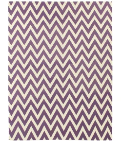Exquisite Rugs Flatweave Light Purple/White 35485X8 5ft.X8ft. Rect. Rug