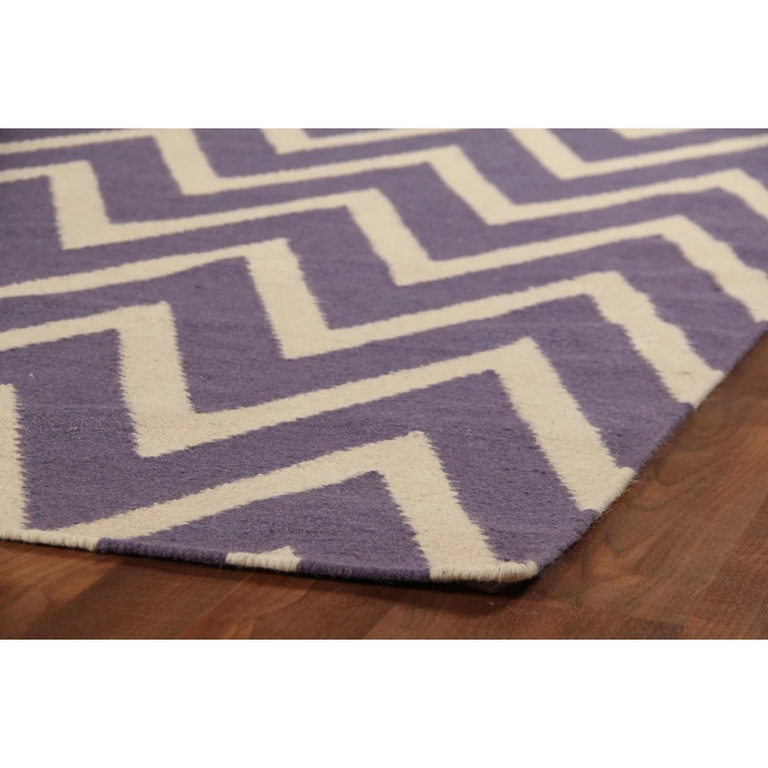 Exquisite Rugs Flatweave Purple/White 354912X15 12ft.X15ft. Rect. Rug
