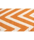 Exquisite Rugs Flatweave Orange/White 35505X8 5ft.X8ft. Rect. Rug