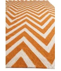 Exquisite Rugs Flatweave Orange/White 35505X8 5ft.X8ft. Rect. Rug
