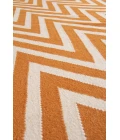 Exquisite Rugs Flatweave Orange/White 35505X8 5ft.X8ft. Rect. Rug