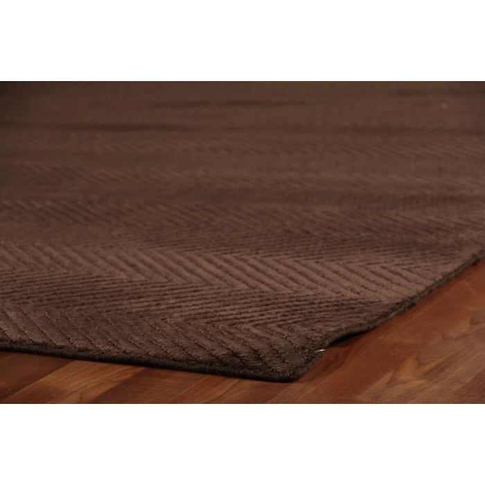 Exquisite Rugs Honeycomb Chocolate 35981X16 1ft.X1ft.6in. Rect. Rug