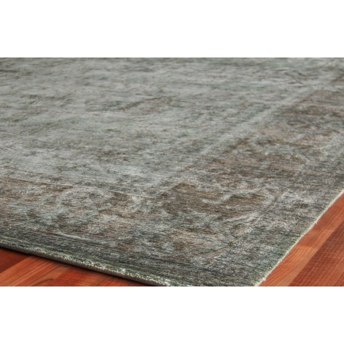 Exquisite Rugs Antique'd Silk Aqua 36328X10 8ft.X10ft. Rect. Rug