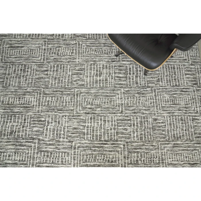Exquisite Rugs Aldridge Charcoal/Ivory 381014X18 14ft.X18ft. Rect. Rug