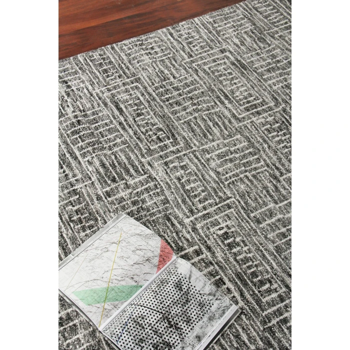 Exquisite Rugs Aldridge Charcoal/Ivory 381014X18 14ft.X18ft. Rect. Rug