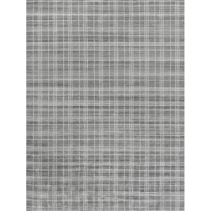 Exquisite Rugs Fairbanks Silver/White 38361X16 1ft.X1ft.6in. Rect. Rug
