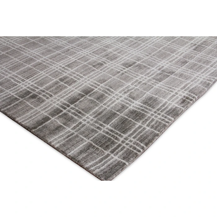 Exquisite Rugs Fairbanks Silver/White 38361X16 1ft.X1ft.6in. Rect. Rug