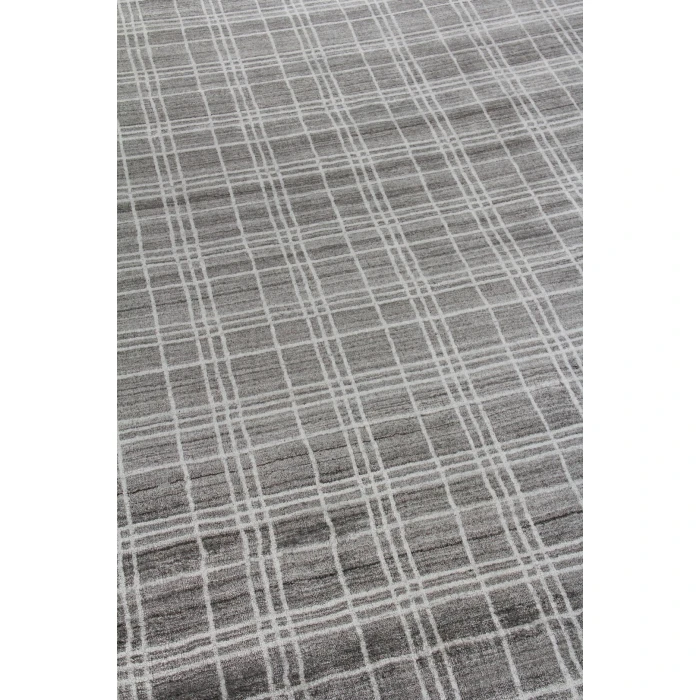 Exquisite Rugs Fairbanks Silver/White 38361X16 1ft.X1ft.6in. Rect. Rug