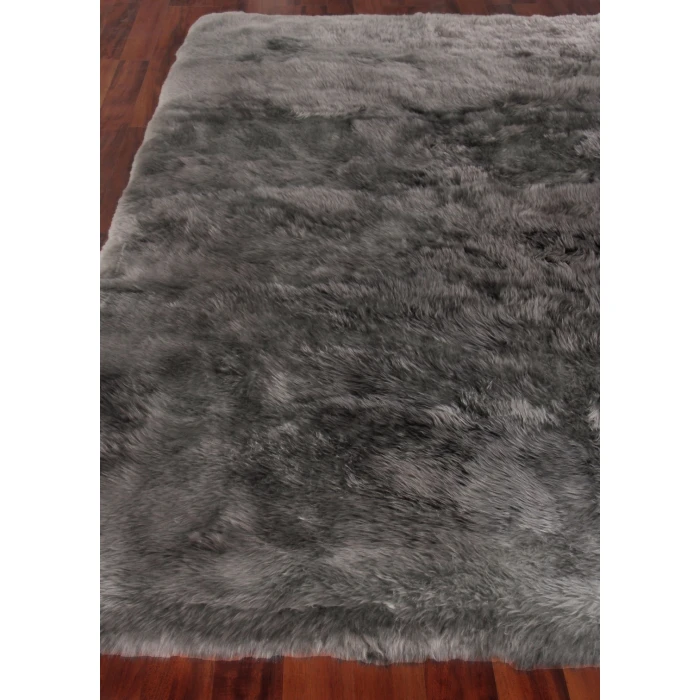 Exquisite Rugs Sheepskin Dark Gray 3841136X176 13ft.6in.X17ft.6in. Rect. Rug
