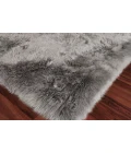 Exquisite Rugs Sheepskin Gray 3842116X146 11ft.6in.X14ft.6in. Rect. Rug