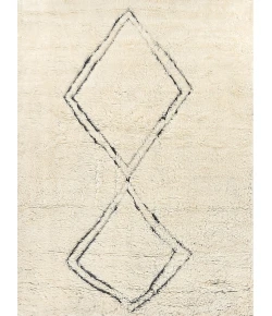 Exquisite Rugs Moroccan Ivory/Black 38531X16 1ft.X1ft.6in. Rect. Rug