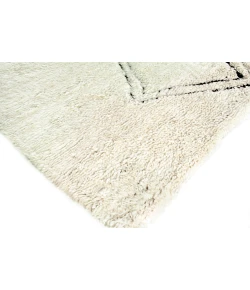 Exquisite Rugs Moroccan Ivory/Black 38531X16 1ft.X1ft.6in. Rect. Rug