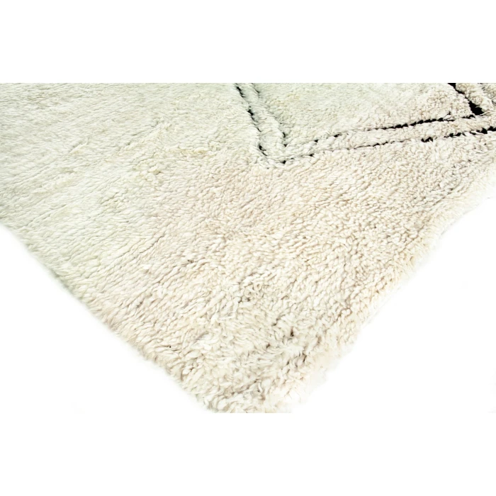 Exquisite Rugs Moroccan Ivory/Black 38531X16 1ft.X1ft.6in. Rect. Rug