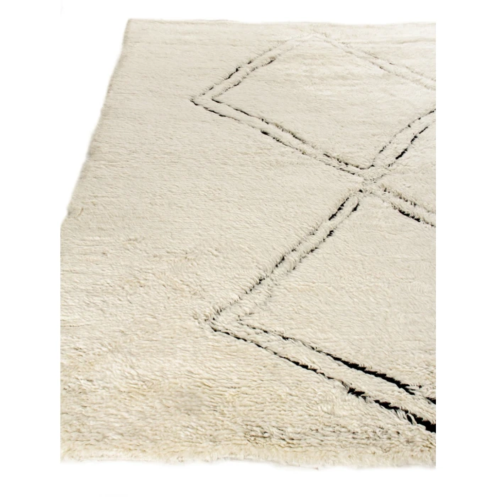 Exquisite Rugs Moroccan Ivory/Black 38531X16 1ft.X1ft.6in. Rect. Rug