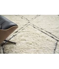 Exquisite Rugs Moroccan Ivory/Black 38531X16 1ft.X1ft.6in. Rect. Rug