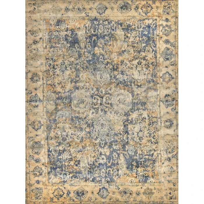 Exquisite Rugs Cassina Blue/Beige 39061X16 1ft.X1ft.6in. Rect. Rug
