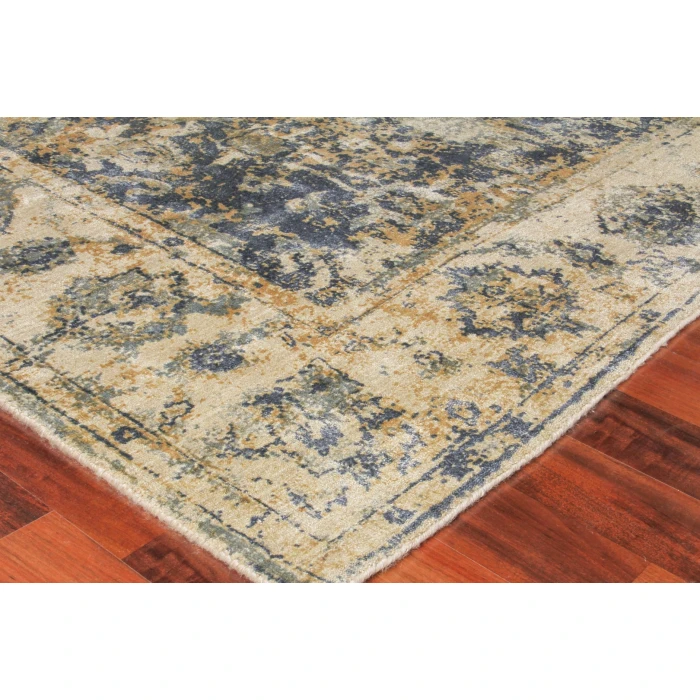 Exquisite Rugs Cassina Blue/Beige 39061X16 1ft.X1ft.6in. Rect. Rug