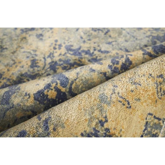 Exquisite Rugs Cassina Blue/Beige 39061X16 1ft.X1ft.6in. Rect. Rug