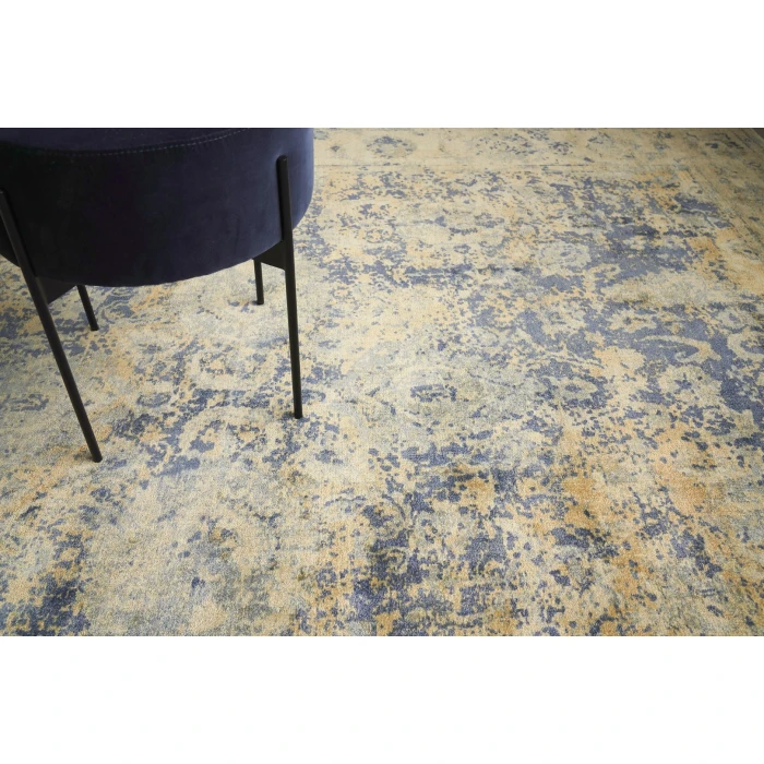 Exquisite Rugs Cassina Blue/Beige 39061X16 1ft.X1ft.6in. Rect. Rug