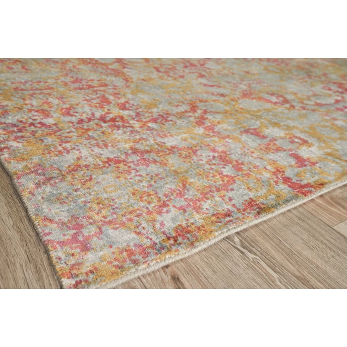 Exquisite Rugs Antolini Gray/Rust/Gold 39421X16 1ft.X1ft.6in. Rect. Rug