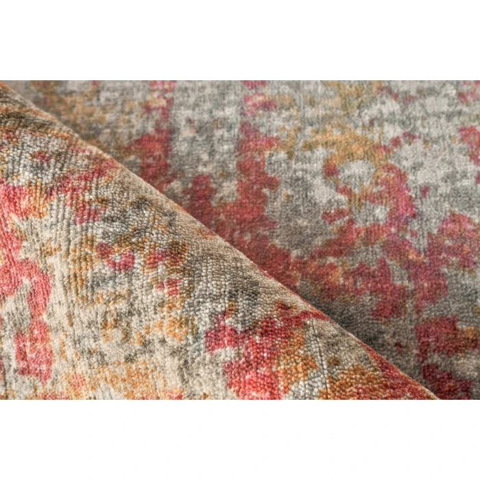 Exquisite Rugs Antolini Gray/Rust/Gold 39421X16 1ft.X1ft.6in. Rect. Rug