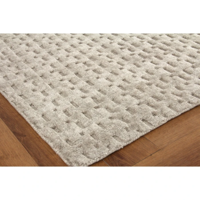 Exquisite Rugs Monroe Silk Light Gray 39711X16 1ft.X1ft.6in. Rect. Rug