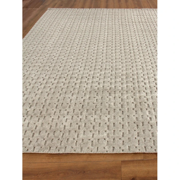 Exquisite Rugs Monroe Silk Light Gray 39711X16 1ft.X1ft.6in. Rect. Rug