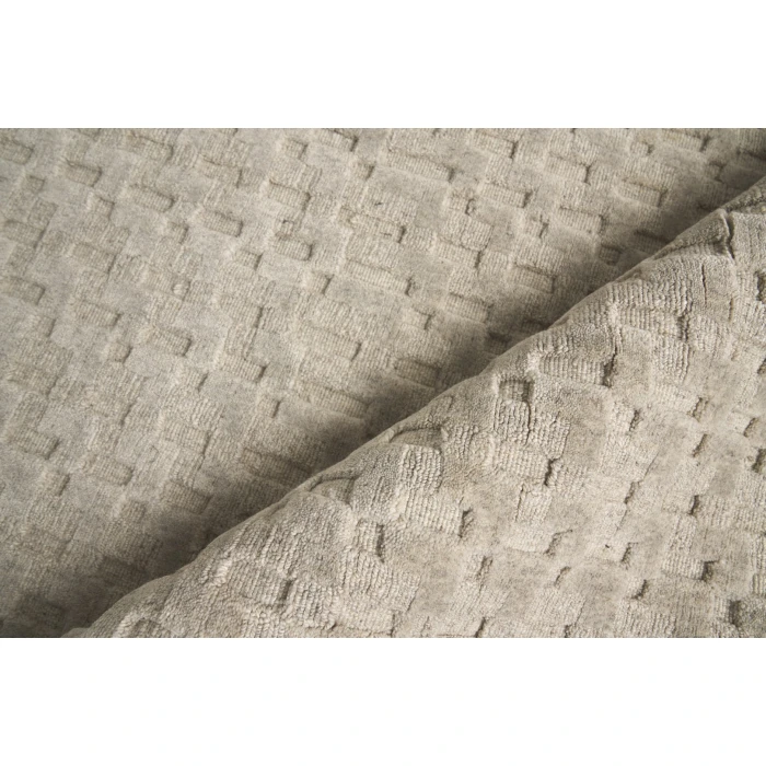 Exquisite Rugs Monroe Silk Light Gray 39711X16 1ft.X1ft.6in. Rect. Rug