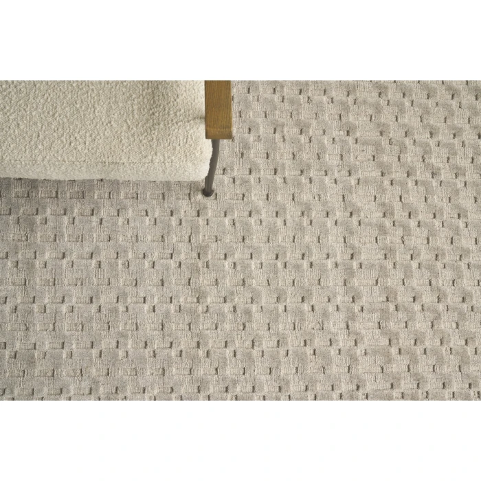 Exquisite Rugs Monroe Silk Light Gray 39711X16 1ft.X1ft.6in. Rect. Rug