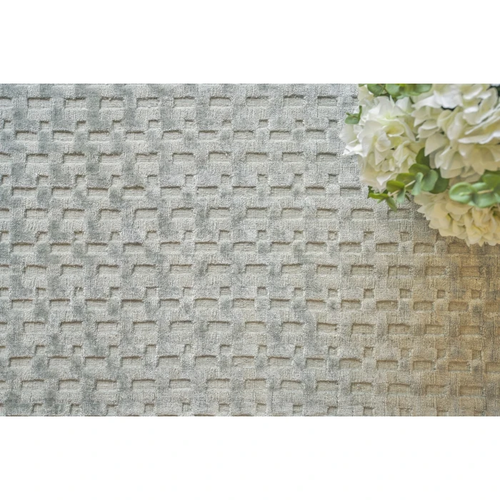 Exquisite Rugs Monroe Silk Light Green 39722X3 2ft.X3ft. Rect. Rug