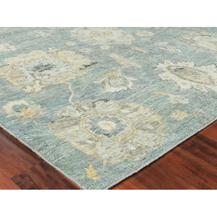 Exquisite Rugs Heirloom Light Blue/Gold 39831X16 1ft.X1ft.6in. Rect. Rug