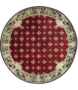 Exquisite Rugs Contemporary Red 40216X6 ROUND 6ft.X6ft. ROUND Round Rug