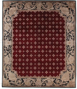 Exquisite Rugs Contemporary Red 40216X6 ROUND 6ft.X6ft. ROUND Round Rug