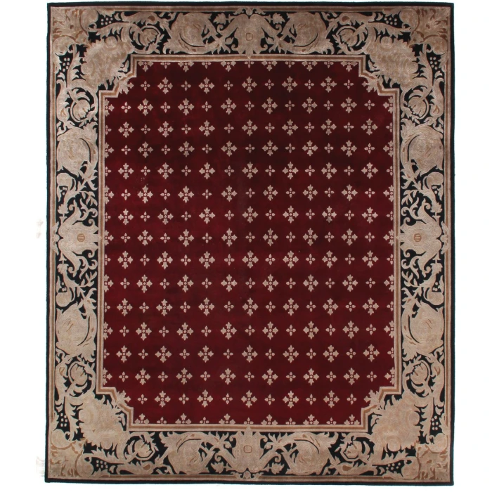Exquisite Rugs Contemporary Red 40216X6 ROUND 6ft.X6ft. ROUND Round Rug