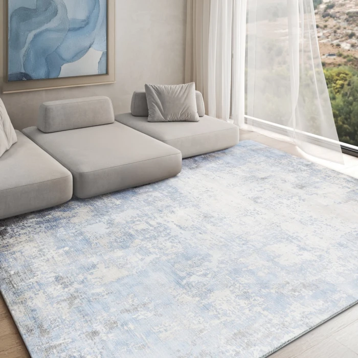 Exquisite Rugs Murano Silver/Blue 40289X12 9ft.X12ft. Rect. Rug