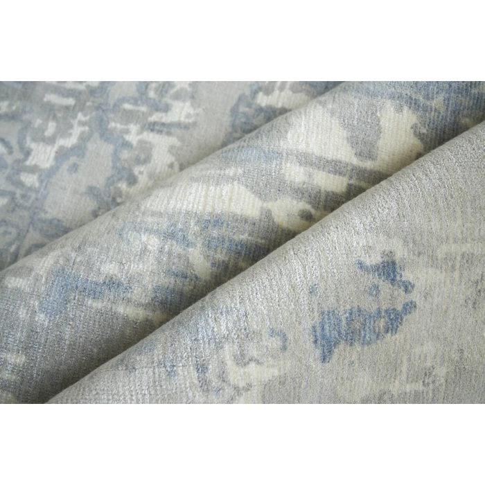 Exquisite Rugs Murano Silver/Blue 40296X9 6ft.X9ft. Rect. Rug