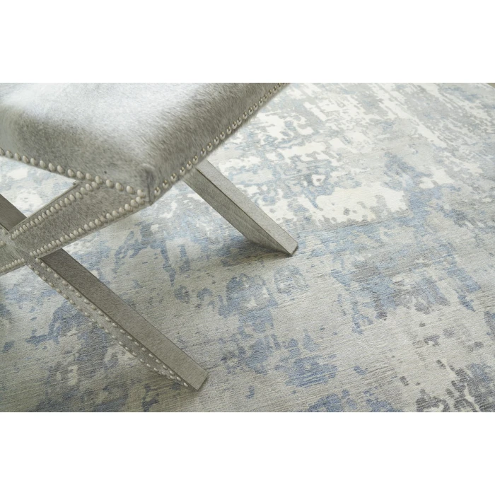 Exquisite Rugs Murano Silver/Blue 40296X9 6ft.X9ft. Rect. Rug