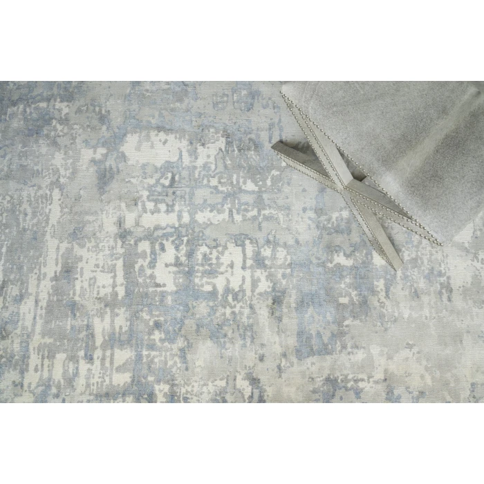 Exquisite Rugs Murano Silver/Blue 40296X9 6ft.X9ft. Rect. Rug