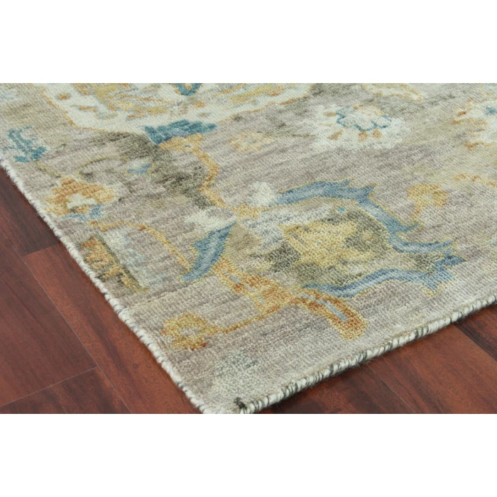 Exquisite Rugs Essex Brown/Gray/Blue 40341X16 1ft.X1ft.6in. Rect. Rug