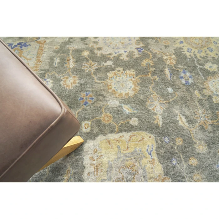 Exquisite Rugs Essex Brown/Gray/Blue 40341X16 1ft.X1ft.6in. Rect. Rug