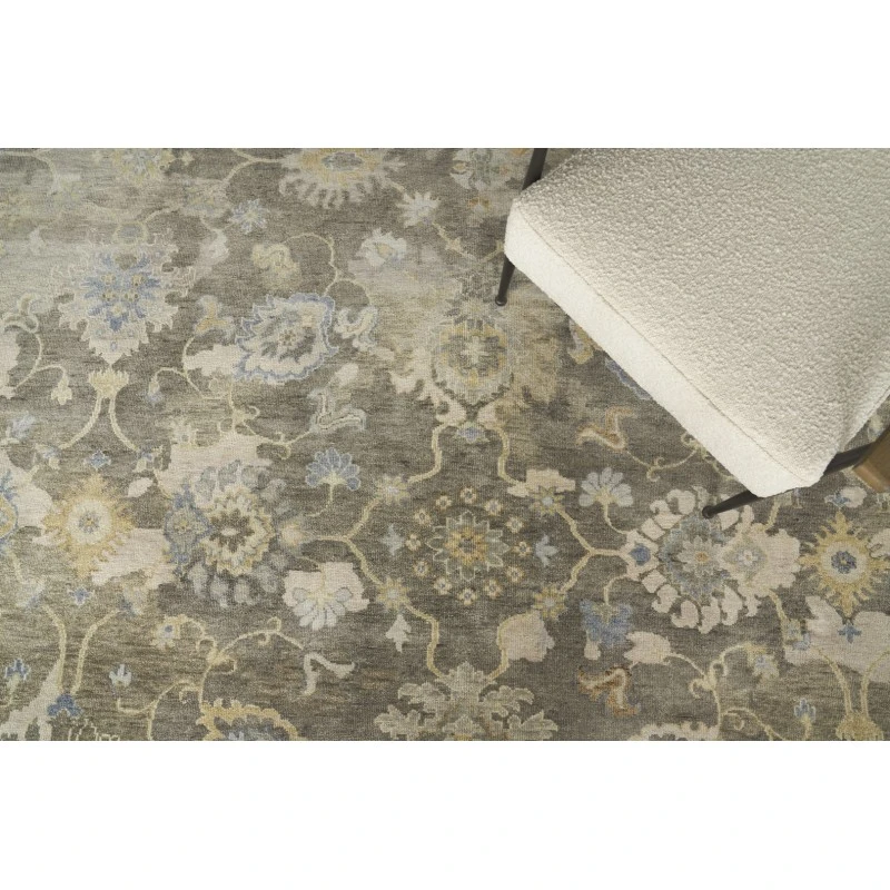 Exquisite Rugs Essex Brown/Ivory/Rust 40351X16 1ft.X1ft.6in. Rect. Rug