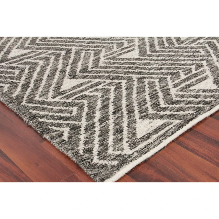 Exquisite Rugs Eaton Silver/Gray/Ivory 40361X16 1ft.X1ft.6in. Rect. Rug