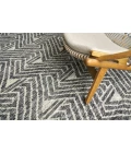 Exquisite Rugs Eaton Silver/Gray/Ivory 40361X16 1ft.X1ft.6in. Rect. Rug