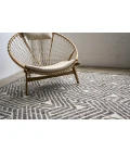 Exquisite Rugs Eaton Silver/Gray/Ivory 40361X16 1ft.X1ft.6in. Rect. Rug