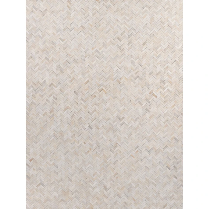 Exquisite Rugs Mosaic Leather Ivory 40551X16 1ft.X1ft.6in. Rect. Rug