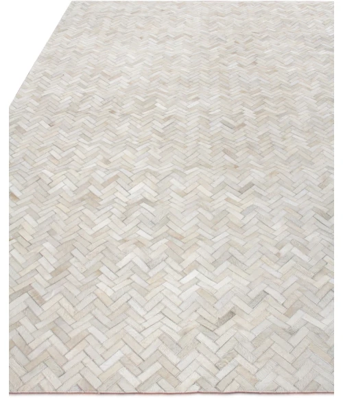 Exquisite Rugs Mosaic Leather Ivory 40551X16 1ft.X1ft.6in. Rect. Rug