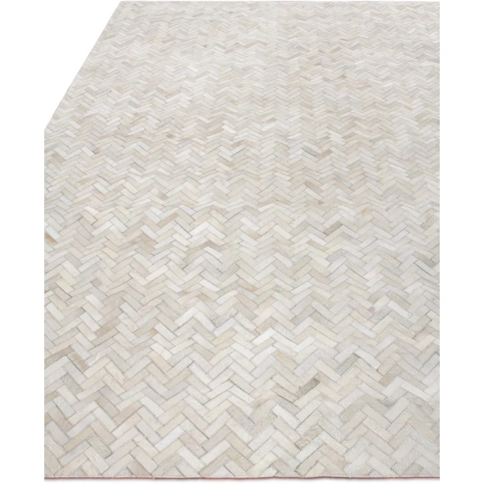 Exquisite Rugs Mosaic Leather Ivory 40551X16 1ft.X1ft.6in. Rect. Rug