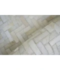Exquisite Rugs Mosaic Leather Ivory 40551X16 1ft.X1ft.6in. Rect. Rug