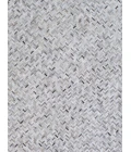 Exquisite Rugs Mosaic Leather Silver 40561X16 1ft.X1ft.6in. Rect. Rug